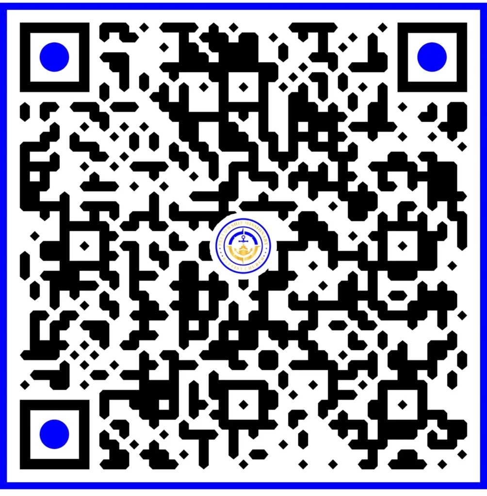 QR code for secure online giving